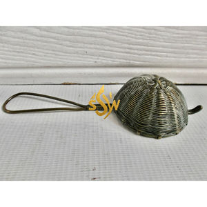 Infuseur à thé en laiton de qualité royale Passoire plaquée or pour thé en vrac Utilisation en cuisine Passoire à thé en laiton à maille unique - Product Image 2