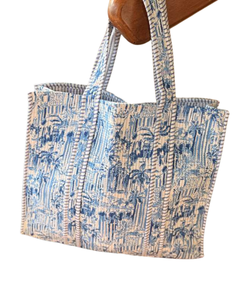 Sac fourre-tout réutilisable en coton 100% matelassé texturé, écologique - Product Image 2