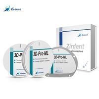 Blocs de zircone de disque à bas prix 98mm 95mm 14mm 16mm 20mm pour laboratoire dentaire Zirdent 3D-Pro-ML consommable dentaire multicouche en céramique