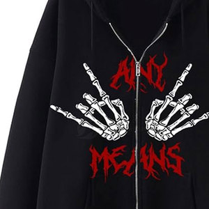 Haute qualité solide à capuche hommes strass polaire hiver sweats à capuche respirant bas quantité minimale de commande - Product Image 3