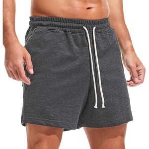 Pantalones Cortos Casuales de Forro Polar para Hombre, Cintura Elástica, Ajuste Cómodo, Ligeros, Transpirables, Ecológicos, Sólidos y Duraderos - Product Image 1