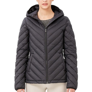 Chaqueta Acolchada de Invierno 2025 de Alta Calidad al por Mayor, Transpirable, con Estampado Personalizado, Logotipo Personalizado, con Capucha, Chaqueta Acolchada para Mujer - Product Image 1