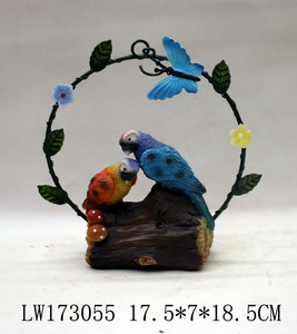 Figurine d'animal en résine rustique faite à la main, éclairage solaire à commande lumineuse, décoration suspendue pour <span class=keywords><strong>jardin</strong></span>, pour cour européenne - Product Image 2