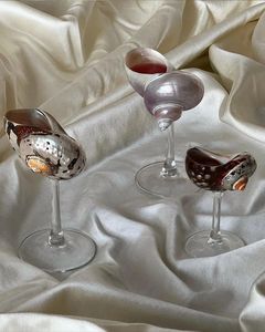 ถ้วยดื่มไวน์เปลือกหอยสุดหรูเซตเครื่องใช้บนโต๊ะอาหารสำหรับรับประทานอาหารค่ำแบบใหม่ใช้เทคนิคขัดเงาสวยงาม - Product Image 3