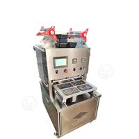Machine d'emballage sous vide pour légumes, machine de scellage de plateau de tofu, scelleuse de plateau de carte de nourriture de viande en plastique portable,