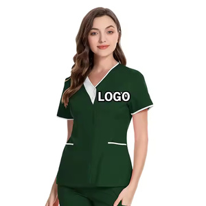 ชุดยูนิฟอร์มผ่าตัดโรงพยาบาลผ้าฝ้ายโพลีเอสเตอร์สวมใส่สบายสำหรับแพทย์และช่างแสง2025ออกแบบโลโก้ได้ตามต้องการ - Product Image 6