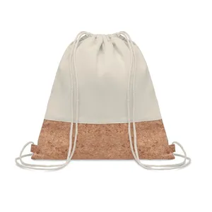 ILLA Borsa Sportiva Sostenibile in Sughero e Cotone con Coulisse, per Merchandising Promozionale - Product Image 1