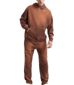 Chándales de Hombre de Alta Calidad con Lavado Ácido, Transpirables, Tallas Grandes, Casuales, de Invierno, Precio de Venta al por Mayor, Color Sólido - Product Image 4