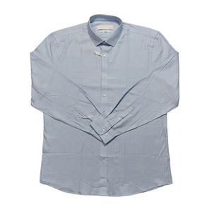 Camisas sólidas informales con estilo cómodo para hombre, servicio OEM, diseño personalizado, camisas informales formales suaves y ajustadas para hombre - Product Image 2