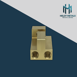Bloque de Latón de Ingeniería de Precisión, Mecanizado VMC, Pieza Metálica de Alta Resistencia para Proyectos OEM Eléctricos y Mecánicos - Product Image 1