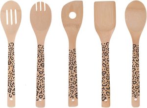 <b>Wooden</b> Spoons for Cooking Non-stick <b>Kitchen</b> <b>Utensil</b> Spoons Cooking <b>Utensil</b> Non Scratch Natural Teak for <b>Kitchen</b> - Product Image 4