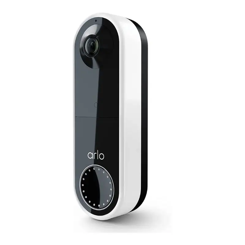Arlo Essential Video-Türklingel - HD-Video, 180-Aufnahme, Nachtsicht, 2-Wege-Audio, direkt auf WLAN kein Hub erforderlich, weiß