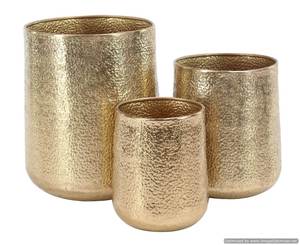 Elegantes macetas de diseño de color dorado hechas de macetas de material metálico para el hogar, balcón, jardín, decoración, macetas al precio más barato - Product Image 6