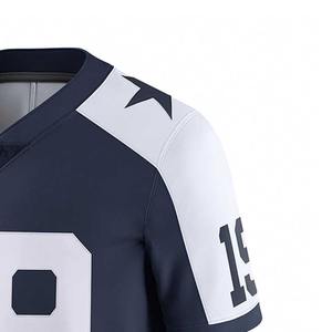Service OEM bonne haute qualité logo personnalisé imprimé maillot de football américain personnalisé en gros dernière conception pour les hommes à vendre - Product Image 3