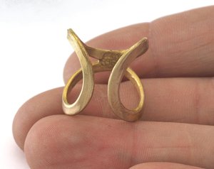 Raw Brass <b>Ring</b>, Brass Band <b>Ring</b>, Adjustable <b>Ring</b>, <b>Ring</b> <b>Blank</b>, <b>Ring</b> Base, Raw Brass Hoop, Loop Connector, Raw Brass Findings, - Product Image 3
