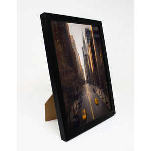 Marco de Madera Clásico y Sencillo para Póster, 21 x 29.7 cm (DIN A4), para Colgar en la Pared, con Superficie Pintada en Negro, Estilo Natural - Product Image 2