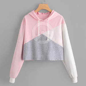 Sudadera Corta con Capucha para Mujer, Diseño Casual de Invierno, Resistente al Viento, con Logotipo Frontal, Ecológica, de Algodón de Alta Calidad - Product Image 2