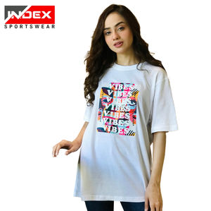 Camiseta recortada cuadrada personalizada, ropa informal para mujer, fabricantes de serigrafía, ropa de verano de algodón pesado, camisetas para mujer - Product Image 3