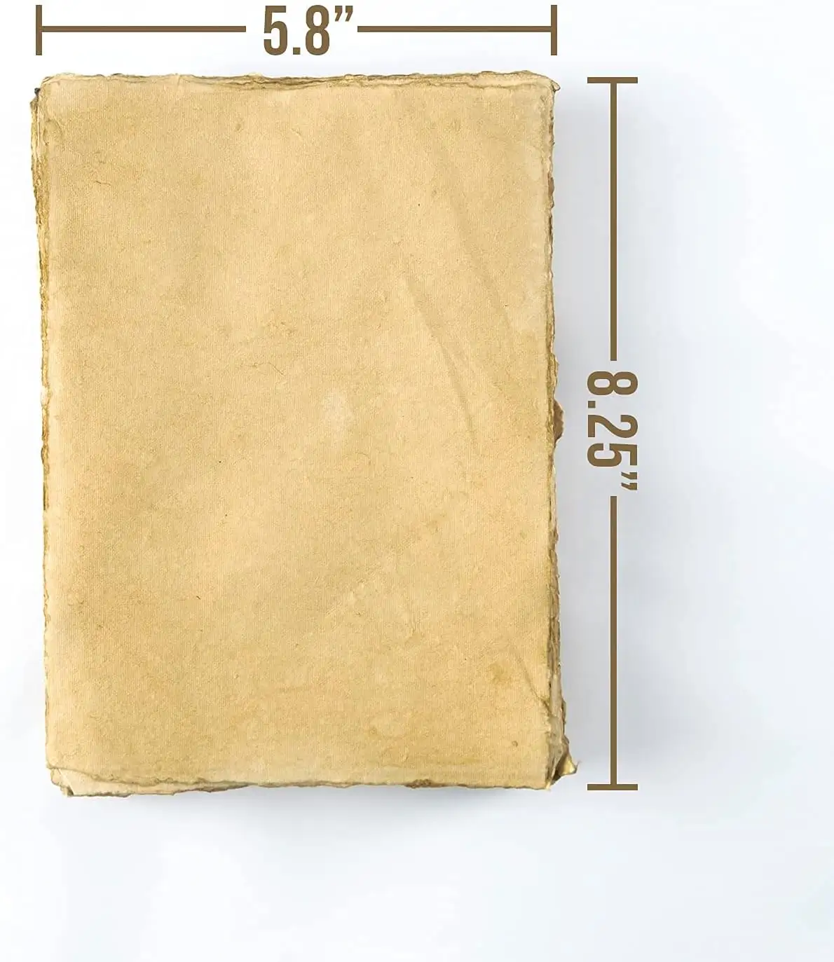 Kosong Vintage buatan tangan Deckled kertas tepi 75 lembar dari kertas katun daur ulang lembar sempurna untuk setiap Medium cat air kosong