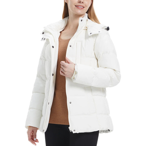 High Quality Custom Long <b>Winter</b> Women Bomber Jacket Outdoor <b>Lady</b> Long <b>Coat</b> Fur <b>Hooded</b> Long Down Jacket For Women - Product Image 5