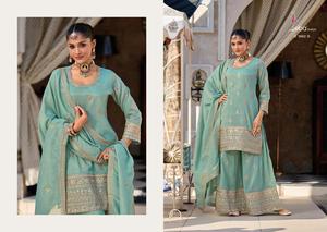 Indian & Pakistani Women's Designer Kurta / <b>Kurti</b> with Heavy Embroidered Work Simar Material for Wedding Wear - Product Image 2
