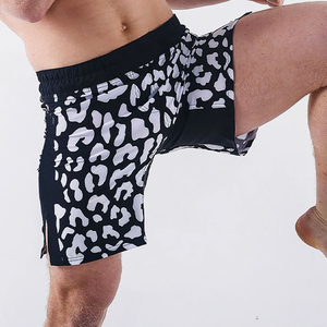 <b>Men's</b> Leopard Print Board Shorts Quick Dry Elastic Waist Casual Swim <b>Trunks</b> Short Length - Product Image 4