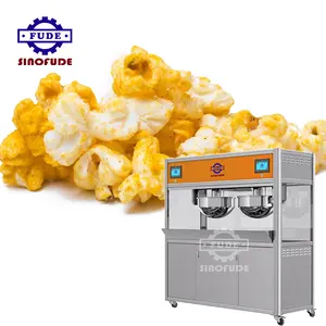 Máquina de revestimiento de palomitas de maíz comercial automática de alta calidad equipo de palomitas de maíz de pequeña capacidad