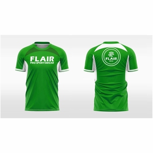 Maillot de football 100% polyester de meilleure qualité Design personnalisé respirant confort devant court coupe automatisée Service OEM disponible - Product Image 4