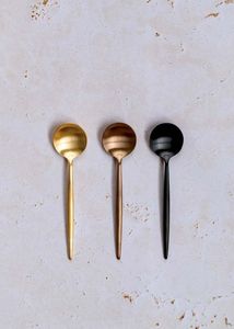 Premium Design Highly Polished Cutlery Set Rose <b>Gold</b> <b>Spoon</b> Set Stainless Mirrored Steel Flatware for Hotel & Restaurant Use - Product Image 3