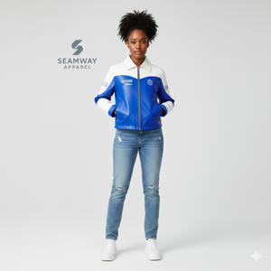 Chaqueta de Cuero PU para Mujer Zeta Phi Beta, con Cierre Frontal, Bordado Suave, Estilo Casual y Elegante - Product Image 4