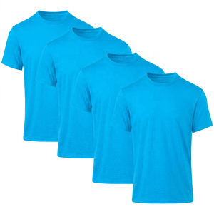 T-shirt Sportif Personnalisé Homme Vente en Gros, Séchage Rapide, Respirant, Entraînement Fitness, Col Uni Teint, 100% Polyester - Product Image 6