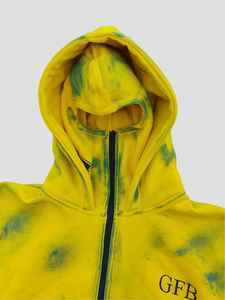 Sudadera con capucha y cremallera de doble CAPUCHA DE Hip Hop con pasamontañas High Street Fashion Letter Print Jacket para Otoño/Invierno - Product Image 3