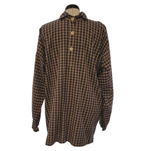 Chemise en coton de la guerre civile américaine, reproduction traditionnelle, reproduction de la chemise de l'Union, vêtement historique des années 1860 - Product Image 1