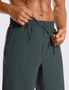 Men's Casual Gym <b>Shorts</b> <b>with</b> Quick Dry Elastic Waistband <b>Zipper</b> <b>Pockets</b> & Compression 2-in-1 Running Fitted Training <b>Shorts</b> - Product Image 3