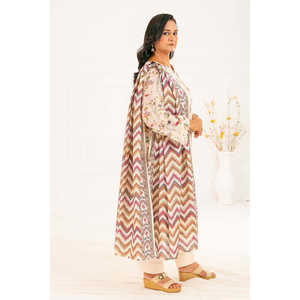 Traje Khaddar Estampado de 3 Piezas K-52113 con Dupatta para Primavera - Product Image 4
