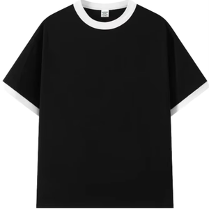 เสื้อยืดแขนสั้นรุ่นยูนิเซ็กซ์เสื้อยืดคอกลมผ้าฝ้าย100% ลำลองสีพื้นขนาดพลัสไซส์เพื่อความสบายสกรีนสี - Product Image 1