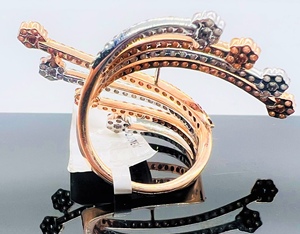 Auténtico hecho a mano 14K oro sólido corte brillante diamante Natural Color blanco G anillo de bodas certificado por terceros para mujer - Product Image 3