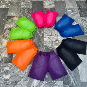 Short streetwear délavé à l'acide pour hommes, short imprimé éponge français vieilli, style hip hop OEM personnalisé - Product Image 6