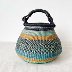 Panier de jonc de mer africain naturel de producteur supérieur pour le stockage de décorations à la maison tissant des paniers d'herbe de mer - Product Image 5