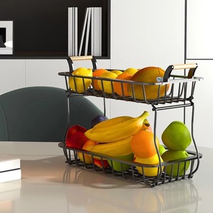 Direct Factory Supply Modern Artisan <b>Metal</b> Fruit Holder <b>Storage</b> <b>Basket</b> Available in Bulk Quantity for Living Spaces - Product Image 2