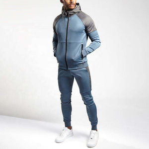 Vente en gros de survêtements de sport de haute qualité avec logo de marque Survêtements de sport pour hommes Ensembles 2 pièces à la mode à la mode - Product Image 1
