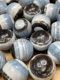 OWYHEE Natural Blue Opal Stone Semi-Precious <b>Crystal</b> <b>Sphere</b> for Reiki Healing and Feng Shui Meditation Ball - Product Image 2