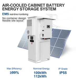 Système de stockage d'énergie tout-en-un JKBMS C&I neuf, 100 kWh / 112 kWh, refroidissement par air, LiFePO4, onduleur hybride 50 kW, hors réseau, sur réseau - Product Image 2