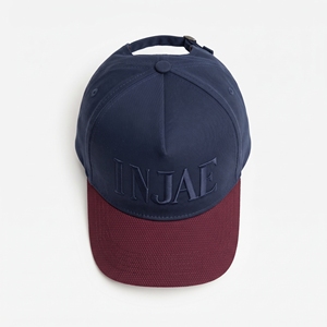 Casquette Snapback 5 Panneaux Unie Brodé Bleu Marine Rouge Unisexe Décontractée Baseball Réglable Vente en Gros Logo Personnalisé Haute Qualité OEM ODM - Product Image 6