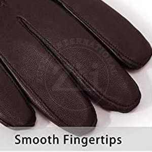 Guantes de Cuero Resistentes para Pantalla Táctil, Resistentes al Viento, Transpirables y Ecológicos, para Uso Diario al Aire Libre, Unisex - Product Image 4