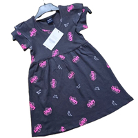 Ensemble gilet sans manches décontracté en velours côtelé avec appliques et robe florale de princesse en coton à 100 % longueur genou pour filles printemps-été