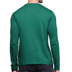 Camisetas Lisas para Hombre, Manga Raglán Completa, 100% Algodón Peinado de Alta Calidad, Cuello Redondo, Secado Rápido, Anti-Pilling, Ecológicas - Product Image 3