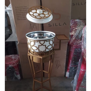 Vaisselle de chauffe-plat vintage rond plat de service alimentaire serveur de table plat de chauffe-plat pour mariage fête d'anniversaire service de nourriture - Product Image 2