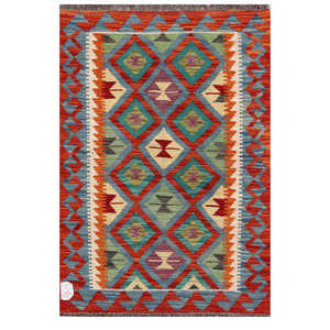 Alfombra Imaco Maimana, Alfombra Kilim Afgana, 114 x 77 cm, Decoración de Pared - Product Image 1