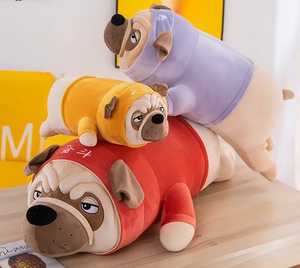 Bull <b>Dog</b> <b>Pillow</b> Wearing Shirt, Super Soft And Cute - Product Image 4